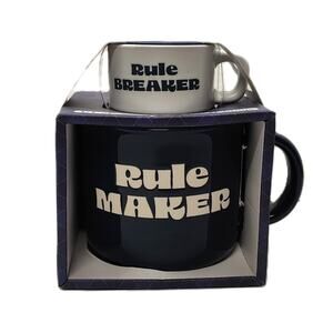 Rule Maker/Rule Breaker Mug Set - Juego De Tazas Para Crear/Romper Reglas